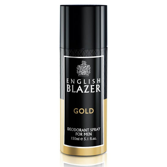 English Blazer Body Spray Gold For Men, 150ml - Fresh