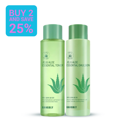 buy 2 and save 25% " Aloe Essential Emulsion & Soothing and Moisture Aloe Vera "