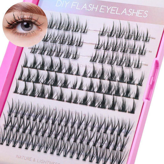 MLEN Diary DIY Cat Eyelash Clusters - 135 Pcs