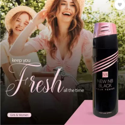 NEW NB Black Perfume Body Spray  – 200ml