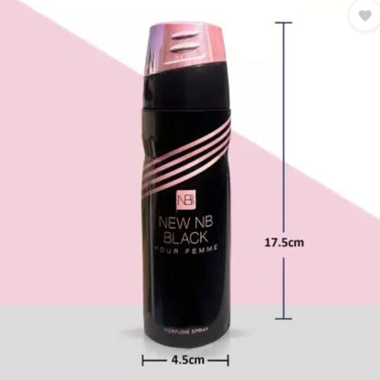 NEW NB Black Perfume Body Spray  – 200ml