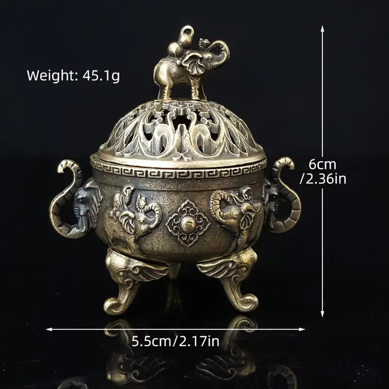 Triple-Legged Incense Burner - Elephant