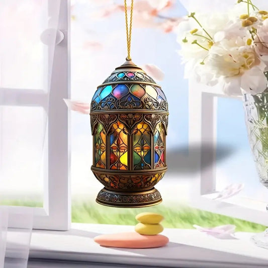 Bohemian Style Acrylic Eid Lantern Hanging Ornament