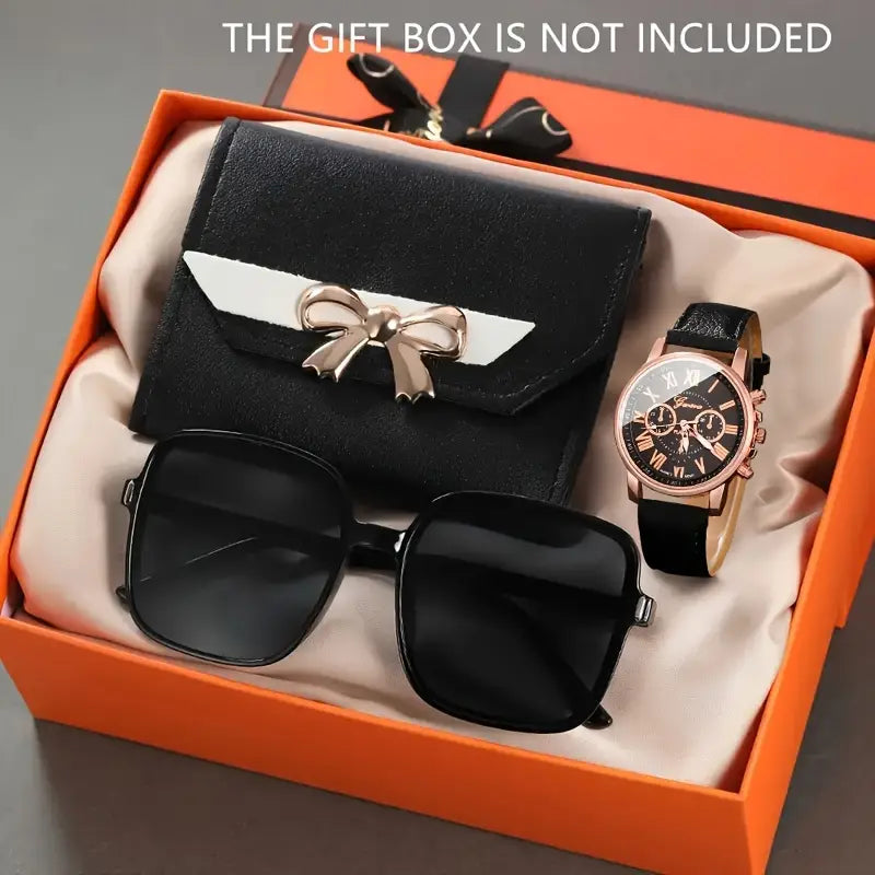 3pcs Women's Fashion Quartz Watch Set