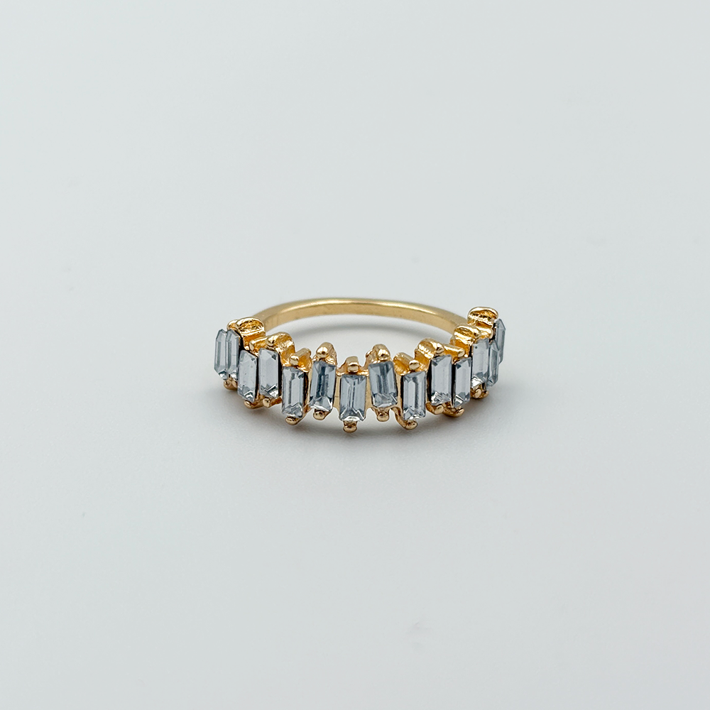 Embellish Blue Baguette Ring