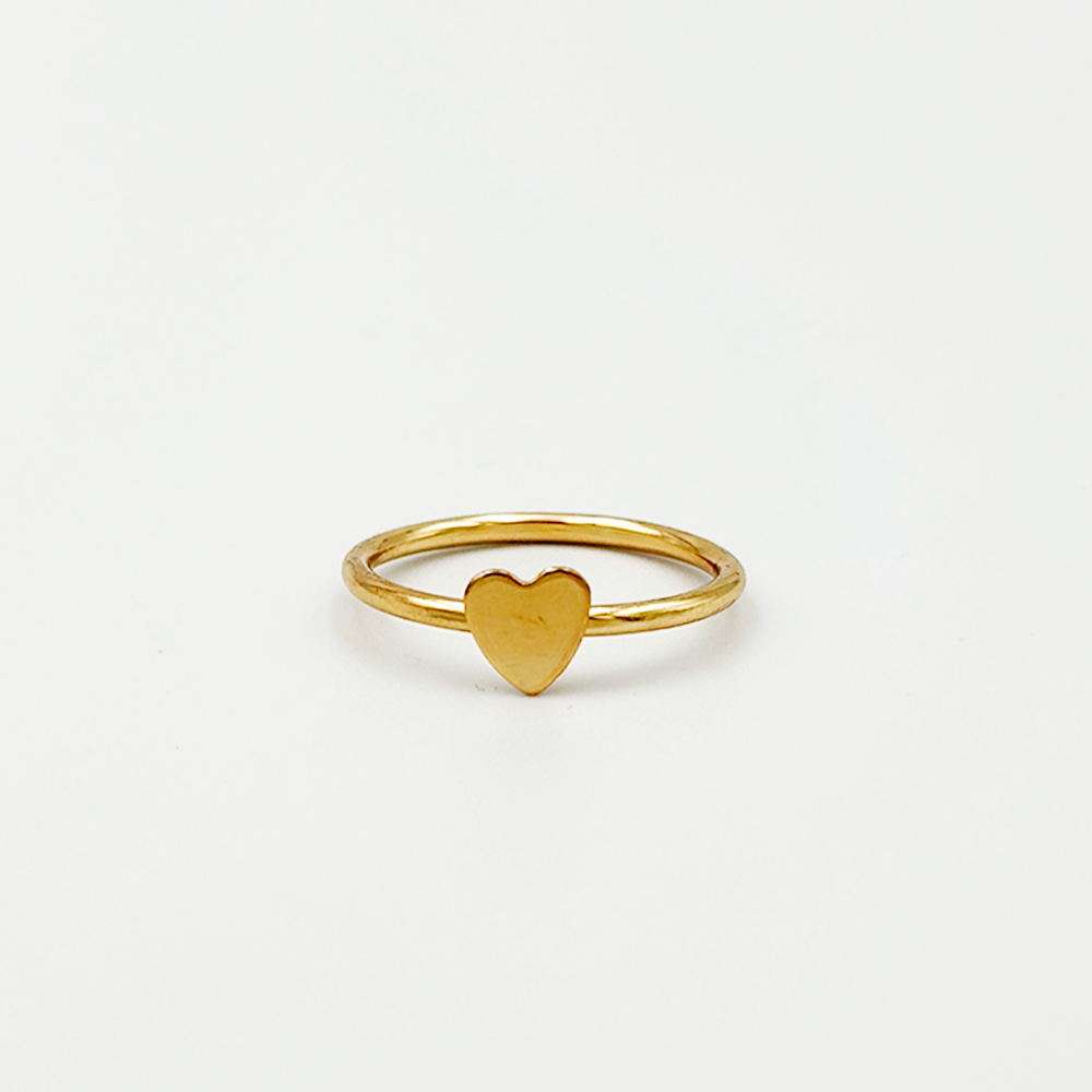 Tiny Heart Gold Ring