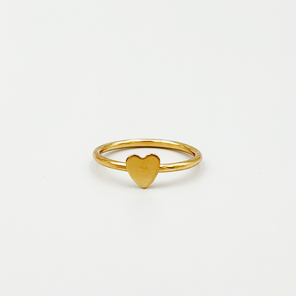 Tiny Heart Gold Ring