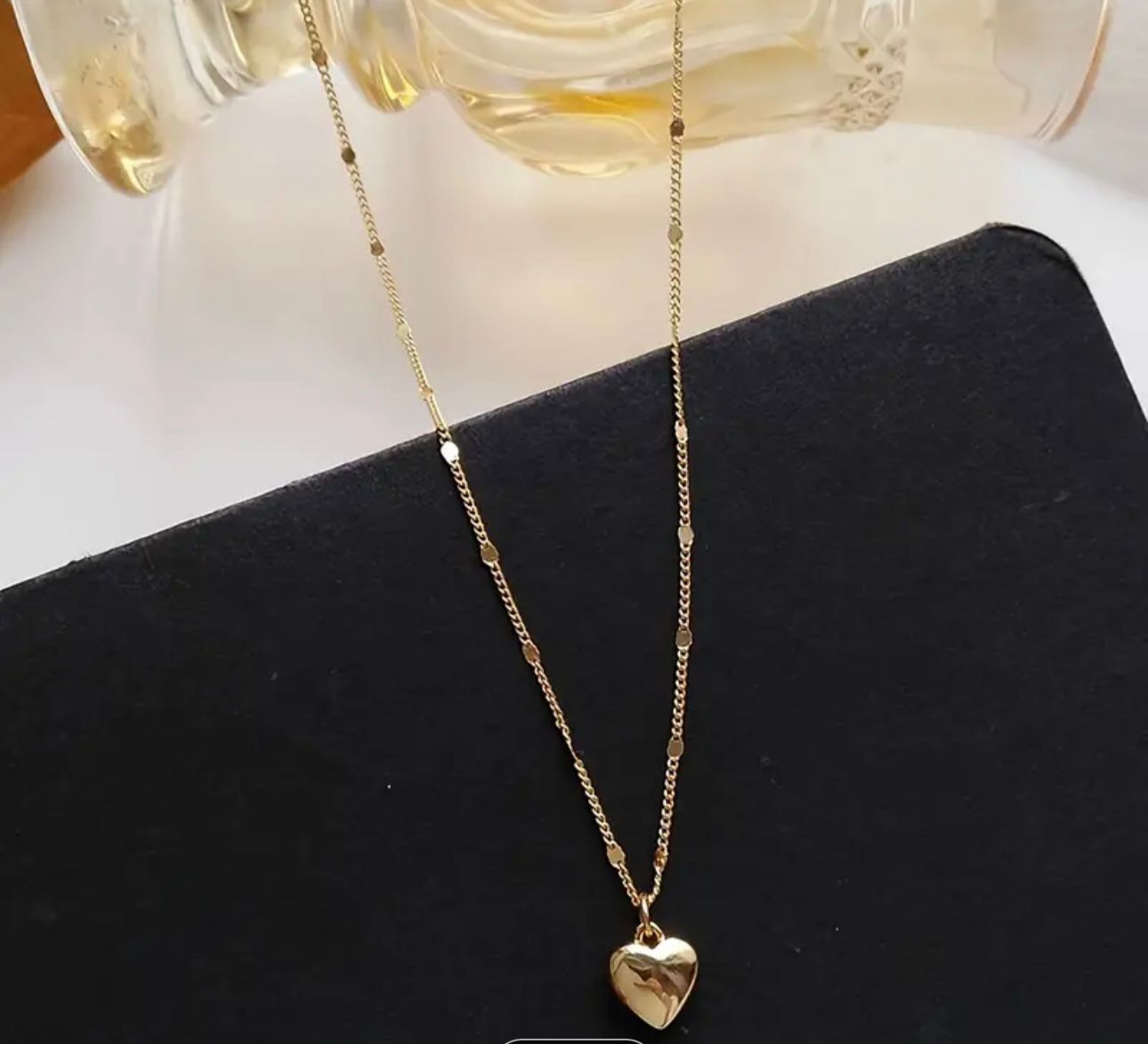 Golden Heart Pendant Necklace