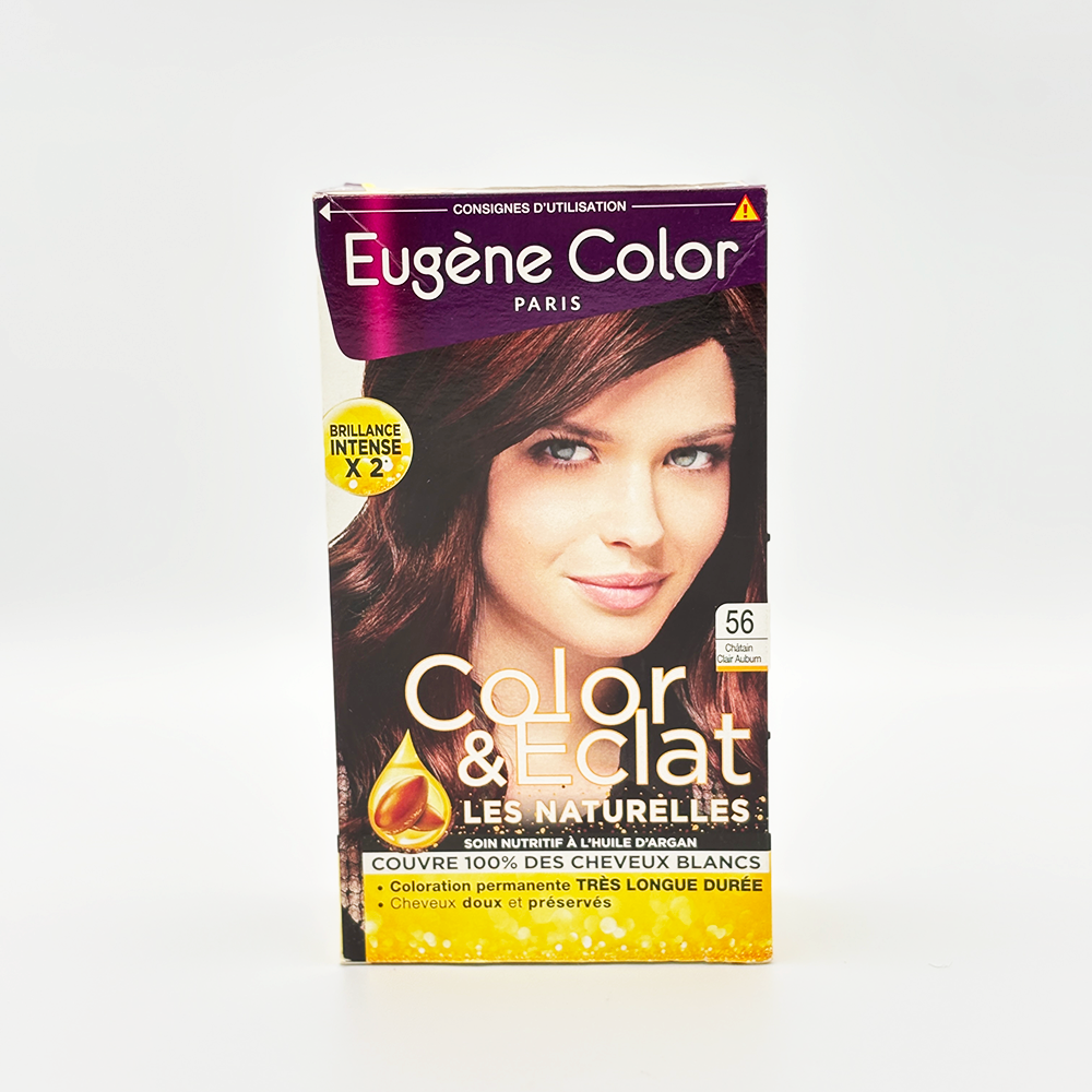 Eugene Color The Naturals Color & Shine N° 56 Light Auburn Brown Kit