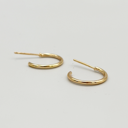 Open Hoop Stud Earrings