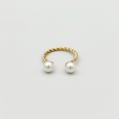 Double Pearl Ring