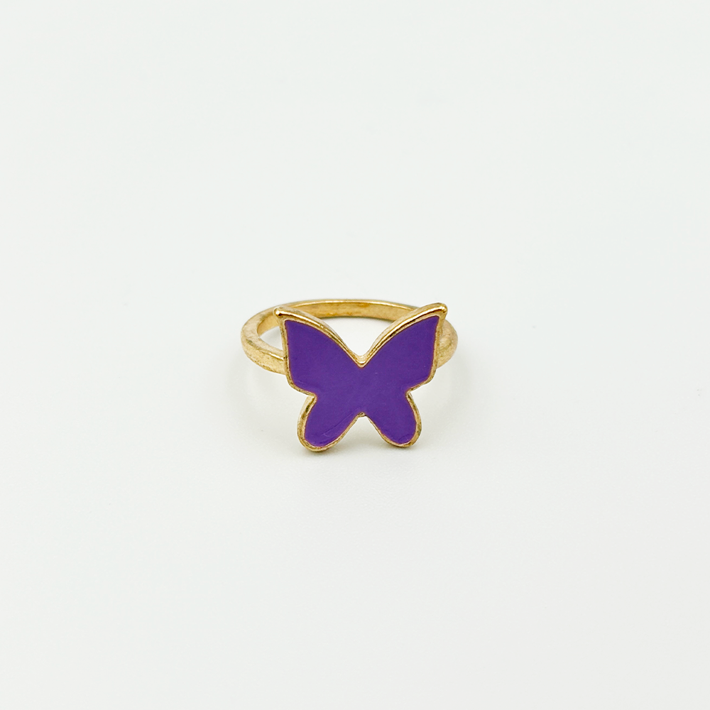 Purple Butterfly Ring