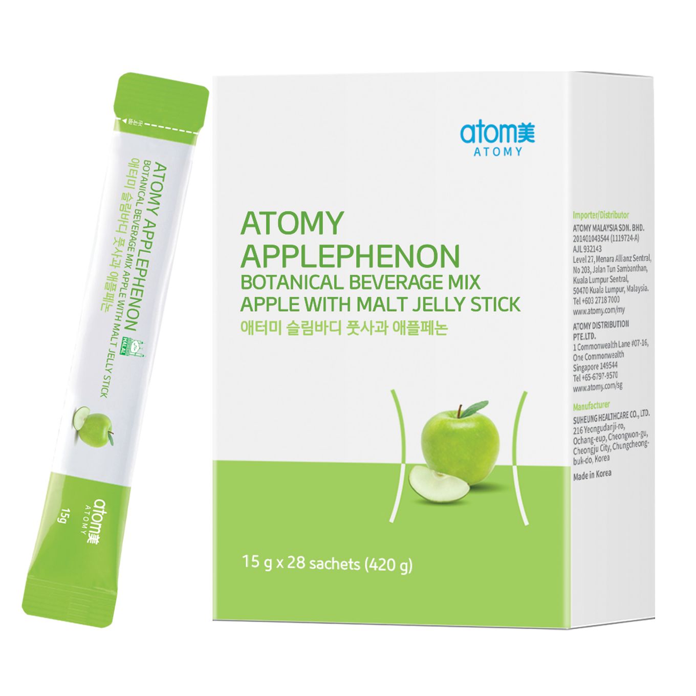 ATOMY Applephenon Jelly Sticks - 15g x 28 Sachets