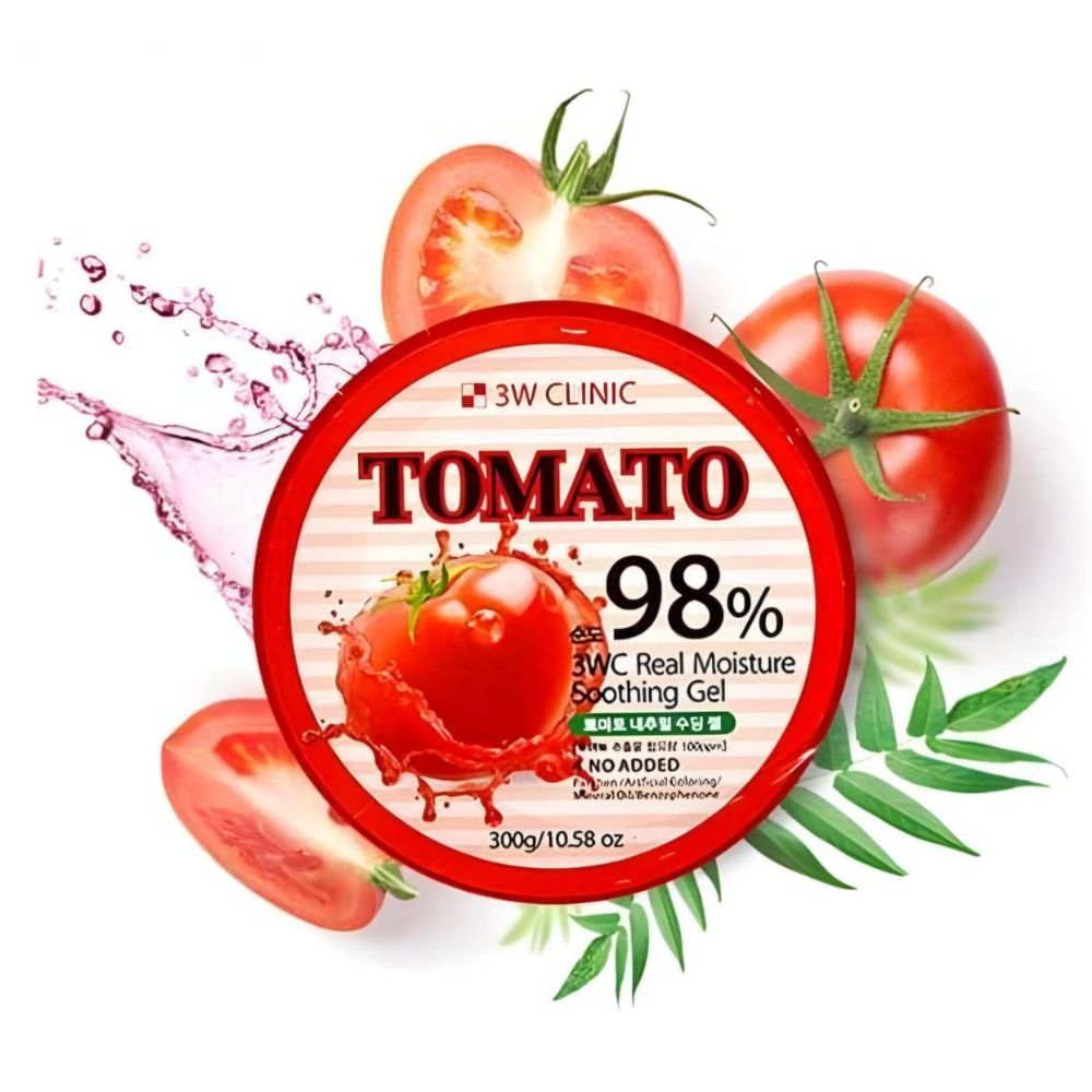 Face and Body Gel With Tomato Extract 3W Tomato Moisture Soothing Gell - 300 g