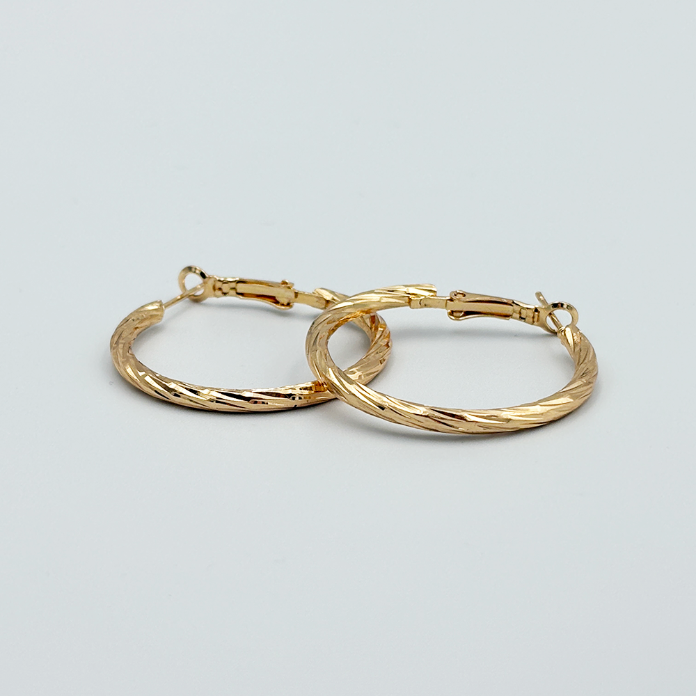 Textured Hoop Earrings