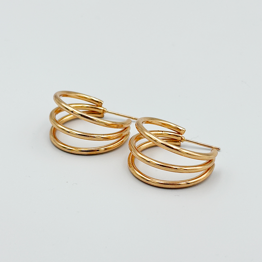 Triple Big Hoop Earrings