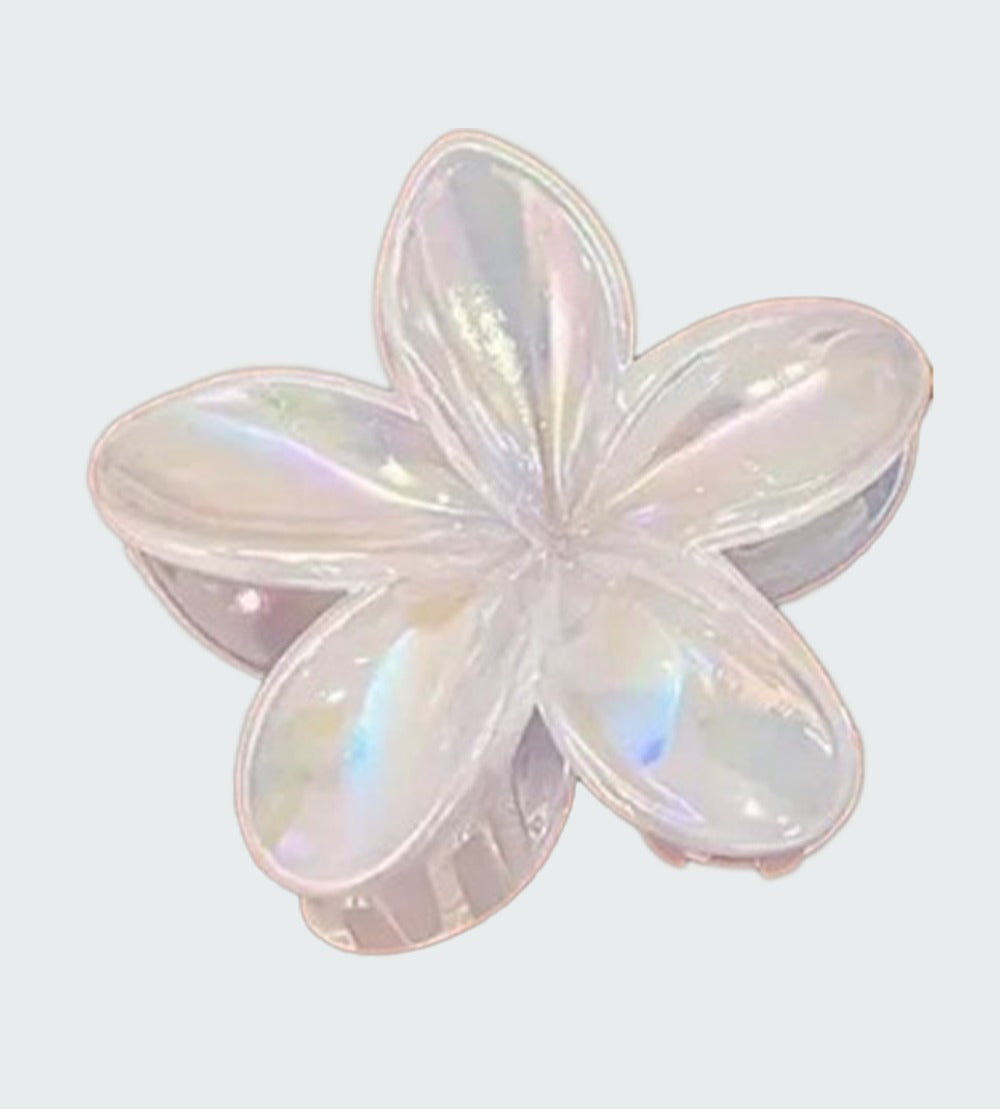 1pc Elegant Iridescent Flower Hair Clip