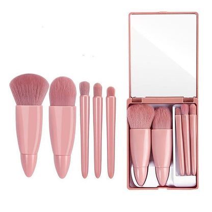 Compact Makeup Brush Set