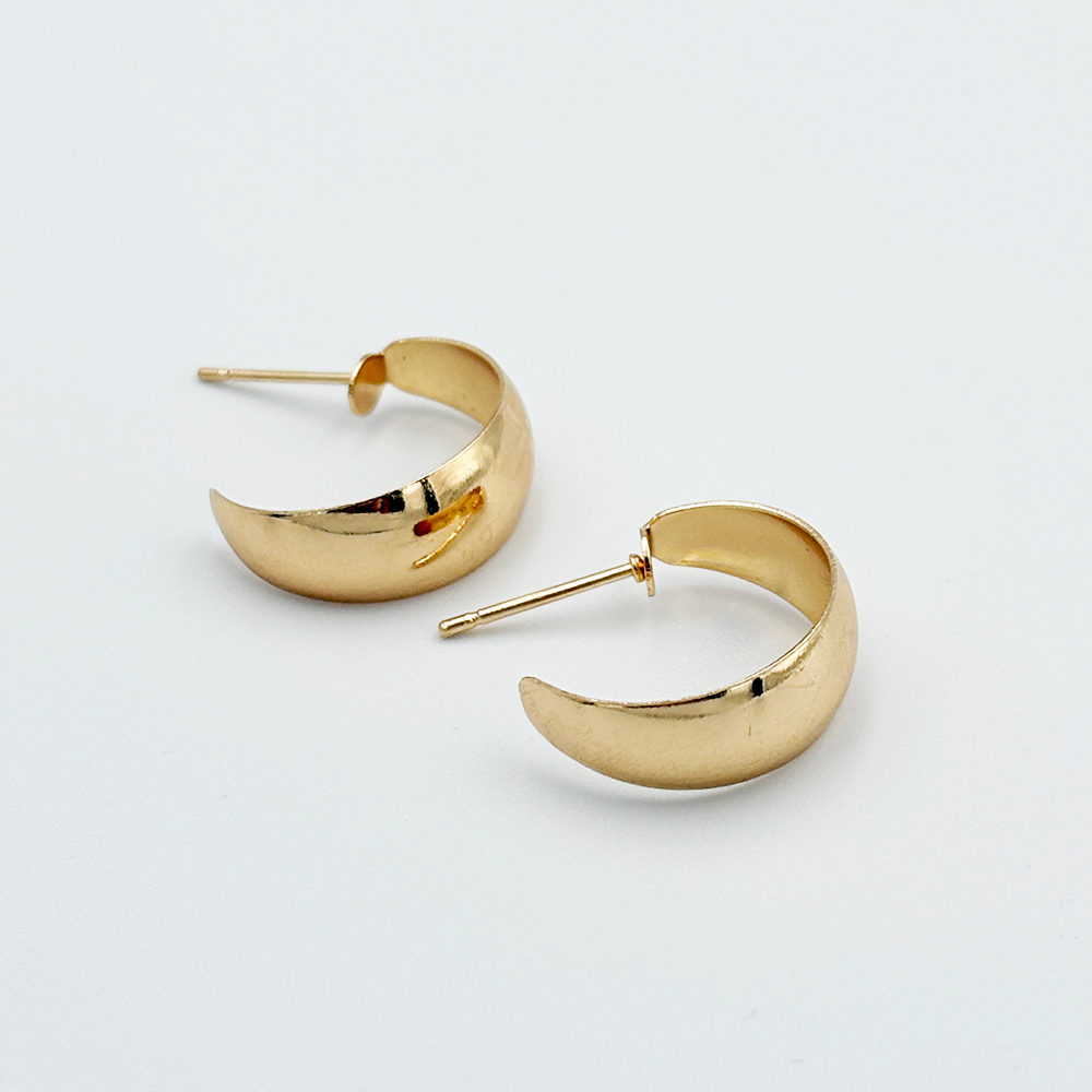 Gold Chunky Hoop Earrings