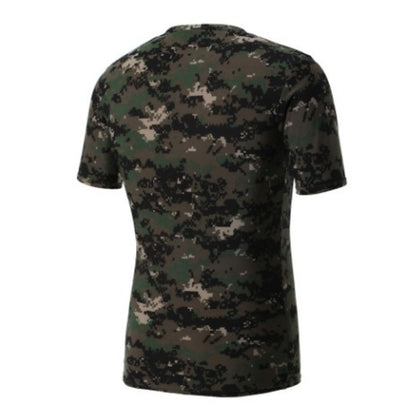 Men's Tactical V-Neck T-Shirt with UV Protection