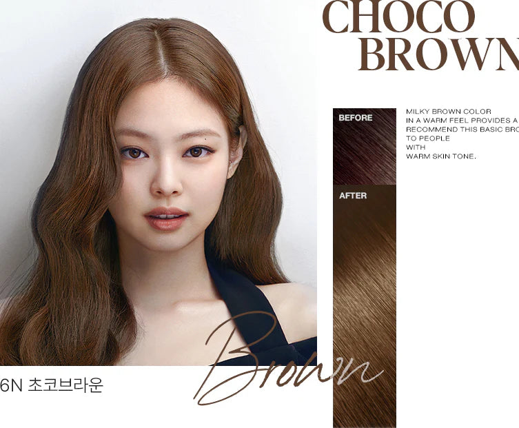 Hello Bubble x BLACKPINK Hair Color - Color N° 6N Choco Brown