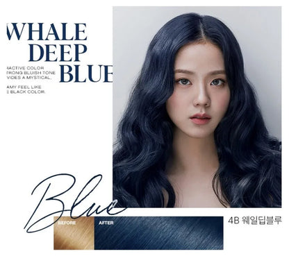 Hello Bubble x BLACKPINK Hair Color - Color N° 4B Whale Deep Blue