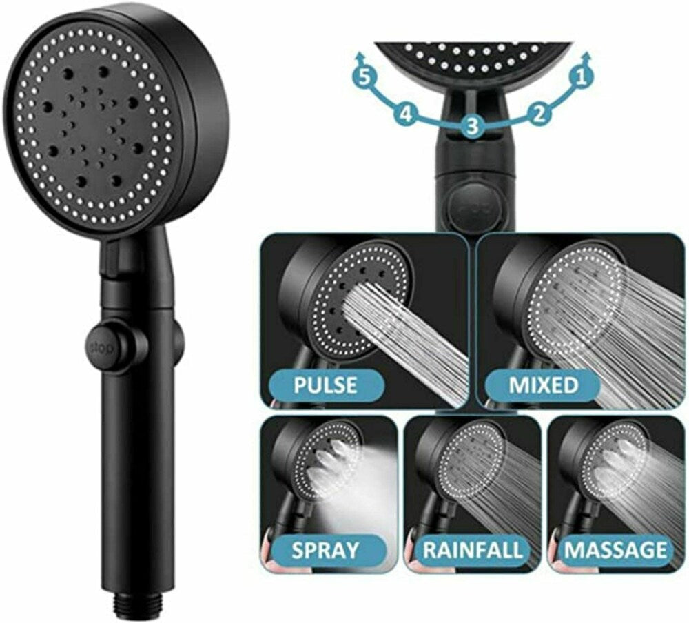 High-Pressure 5-Mode Multifunctional Shower